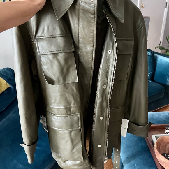 ANINE BING Leather Monroe -Oversized Style- Tag Small - Picture 7 of 16